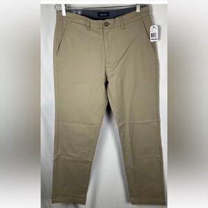 Nautica Mens Khaki Size 32x32 Stretch Deck Pants Classic Fit New With Tags